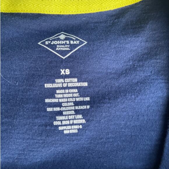 St John's Bay Blue T-shirt Women Sz XS Gently used - Picture 5 of 5